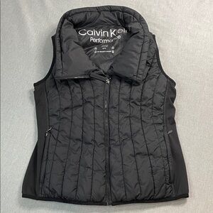 Calvin Klein Performance Black Vest Women’s Size Small Like New Lightweight EUC